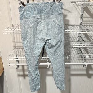 lululemon athletica Light Blue Patterned High-Rise Leggings